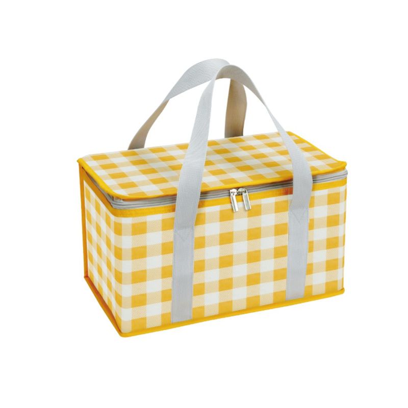 BABYLUNA - Canasta Cesta Térmica para Picnic Playa y Camping Amarillo