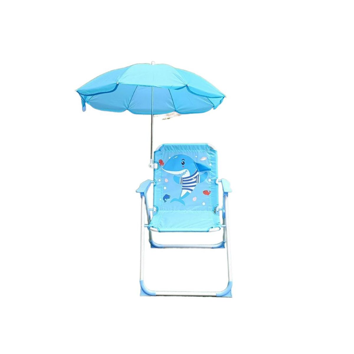BABYLUNA - Silla Plegable para Niños Con Sombrilla para Camping Delfín