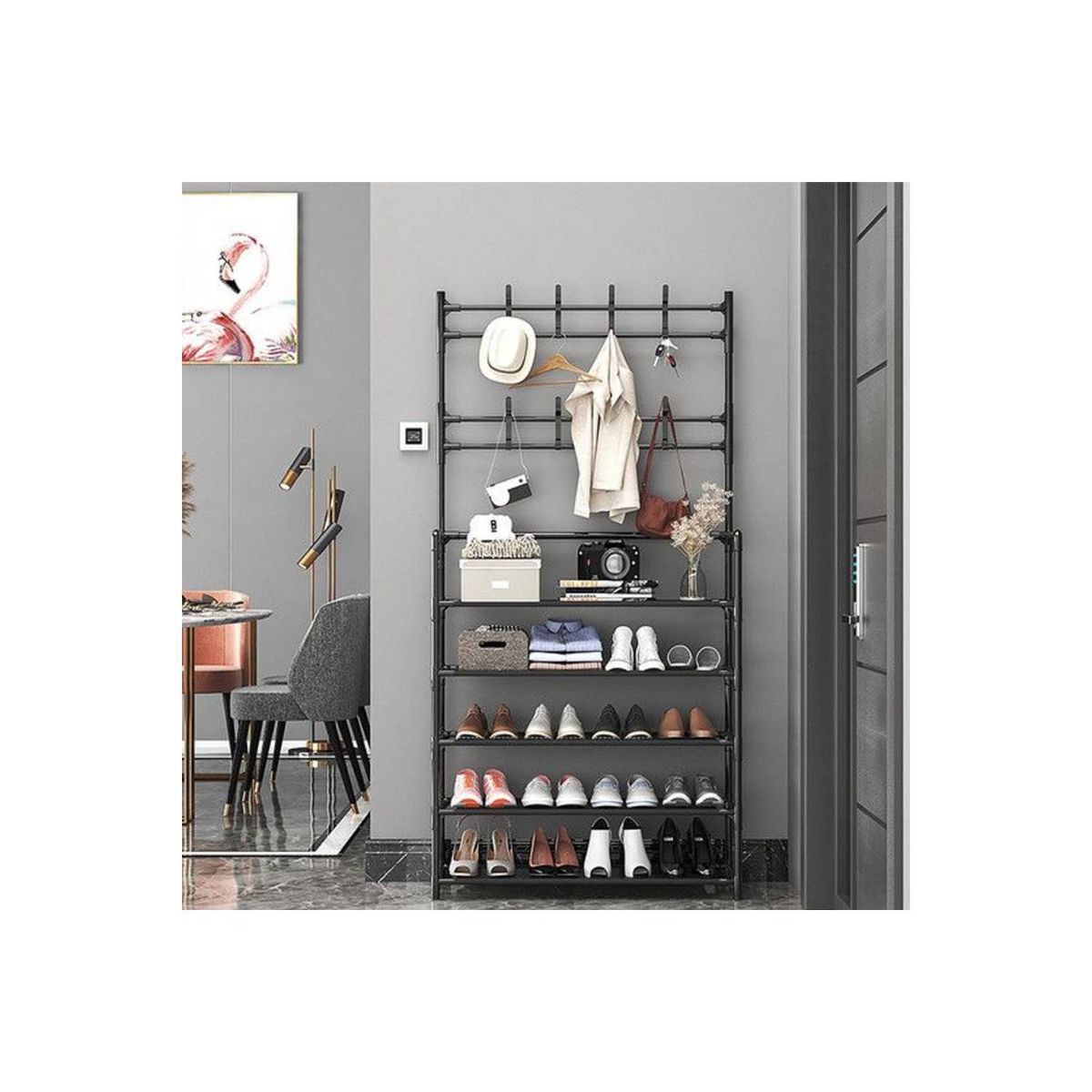 ANGELES DEL HOGAR - Organizador perchero y zapatero