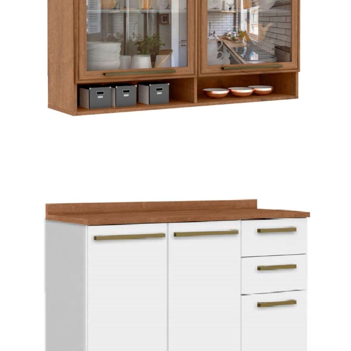 TAHUARI - Mueble de cocina Valentina blanconatura