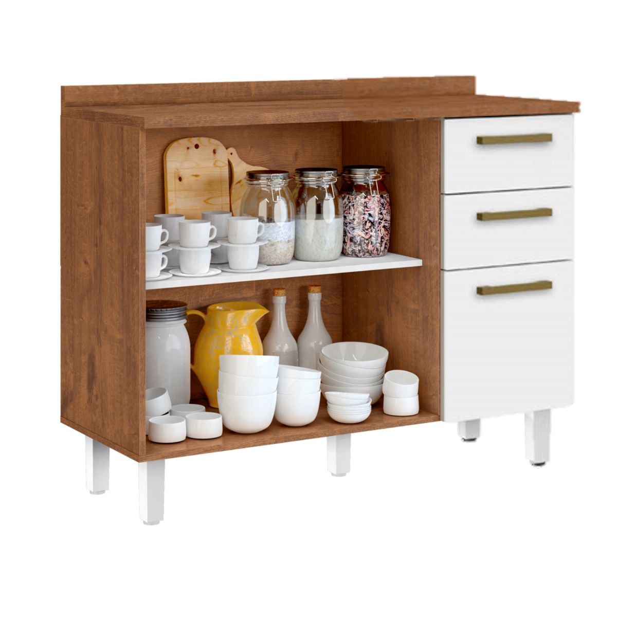 TAHUARI - Mueble de cocina Valentina blanconatura