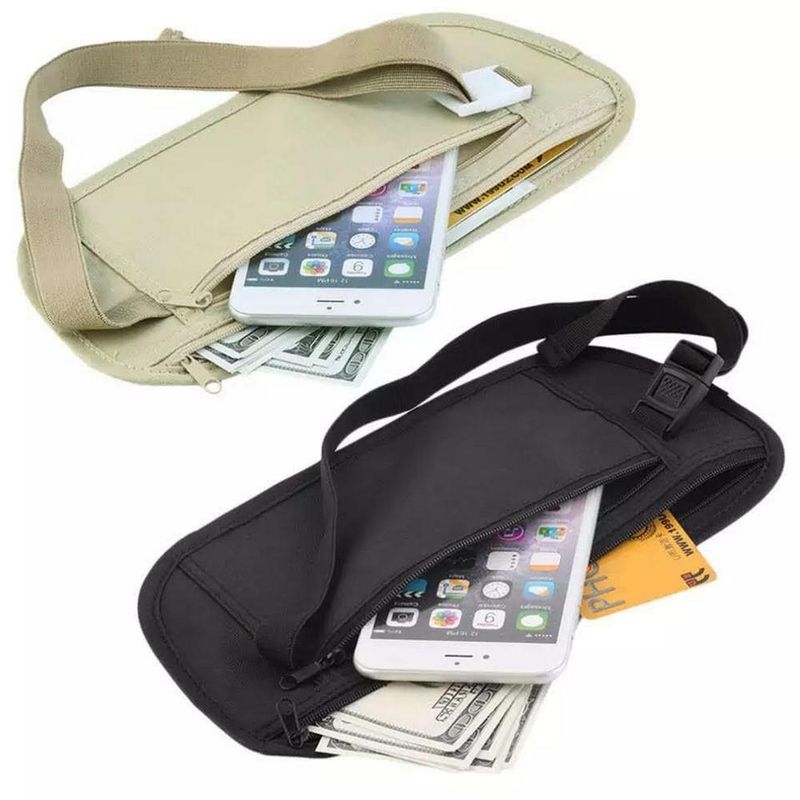 GAOR - Banano Invisible Seguridad Personal Discreta Anti-robos - Negro - GAOR