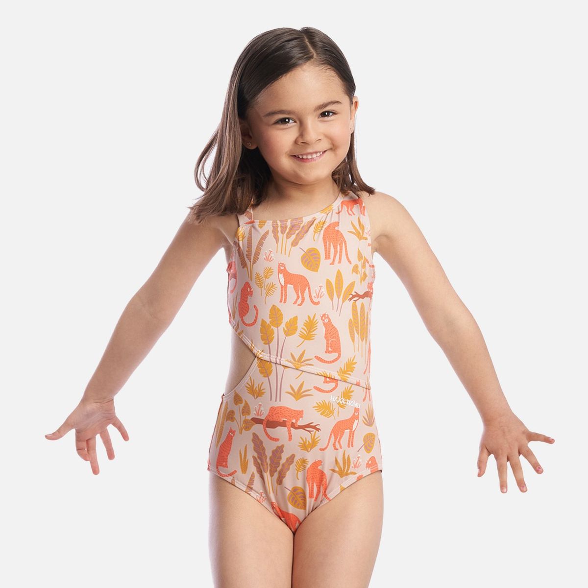 HAKA HONU - Traje de Baño Niña Watazo Rosa Haka Honu