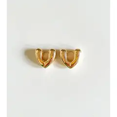 EL BAZAR DE ELLA - Aros bañados en oro - Modelo V