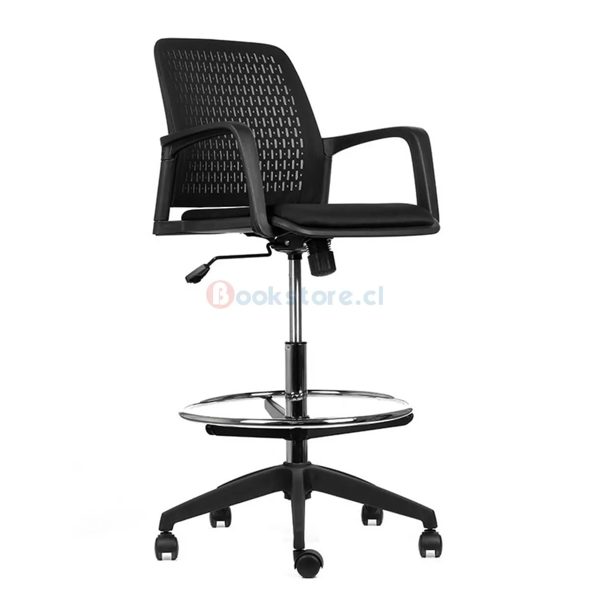 BOOKSTORE - Silla Cajero con Apoyabrazos Yes Negro  Bookstore