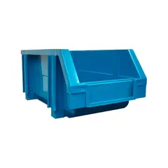 GENERICO - Caja plástica apilable almacenamiento bodega - 17x10x8 cm