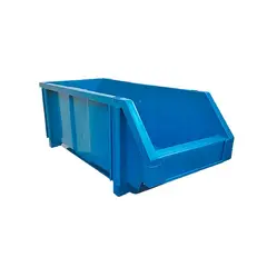 GENERICO - Caja plástica apilable almacenamiento bodega - 45x20x18 cm