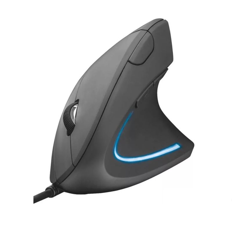 TRUST - Mouse Vertical Ergonómico Alámbrico Trust Verto Negro