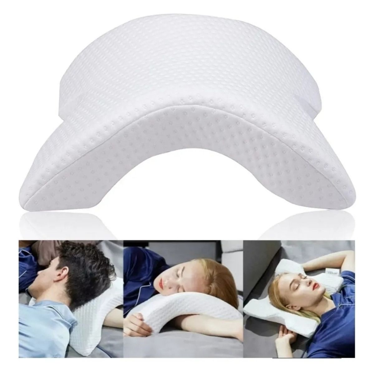 GENERICO - Almohada Cervical Multifunción Memoria Foam De Brazo Parejas.