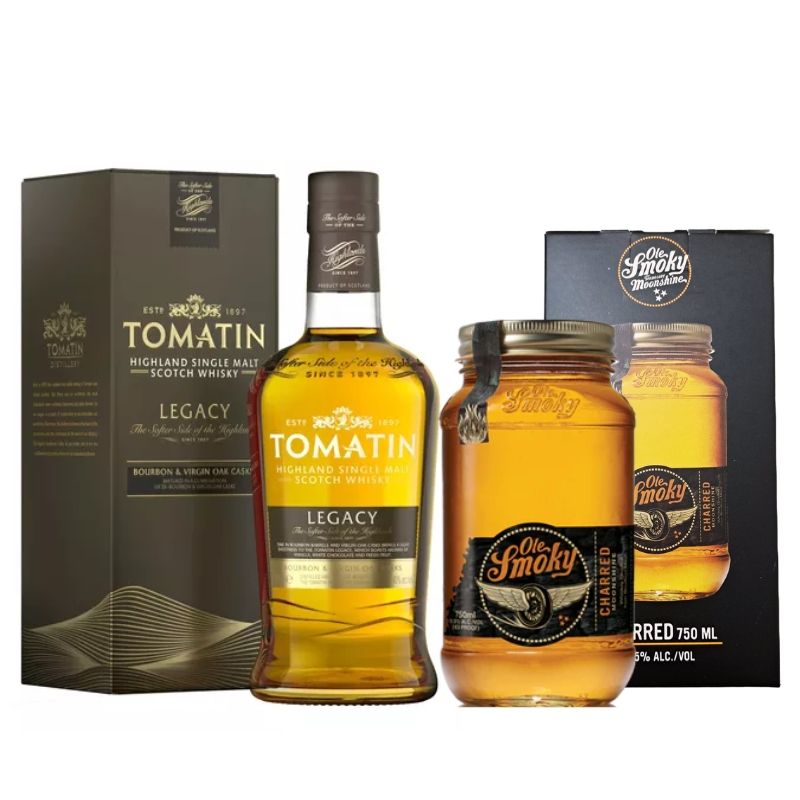 TOMATIN - Pack Whisky Tomatin Legacy y Ole Smoky Charred
