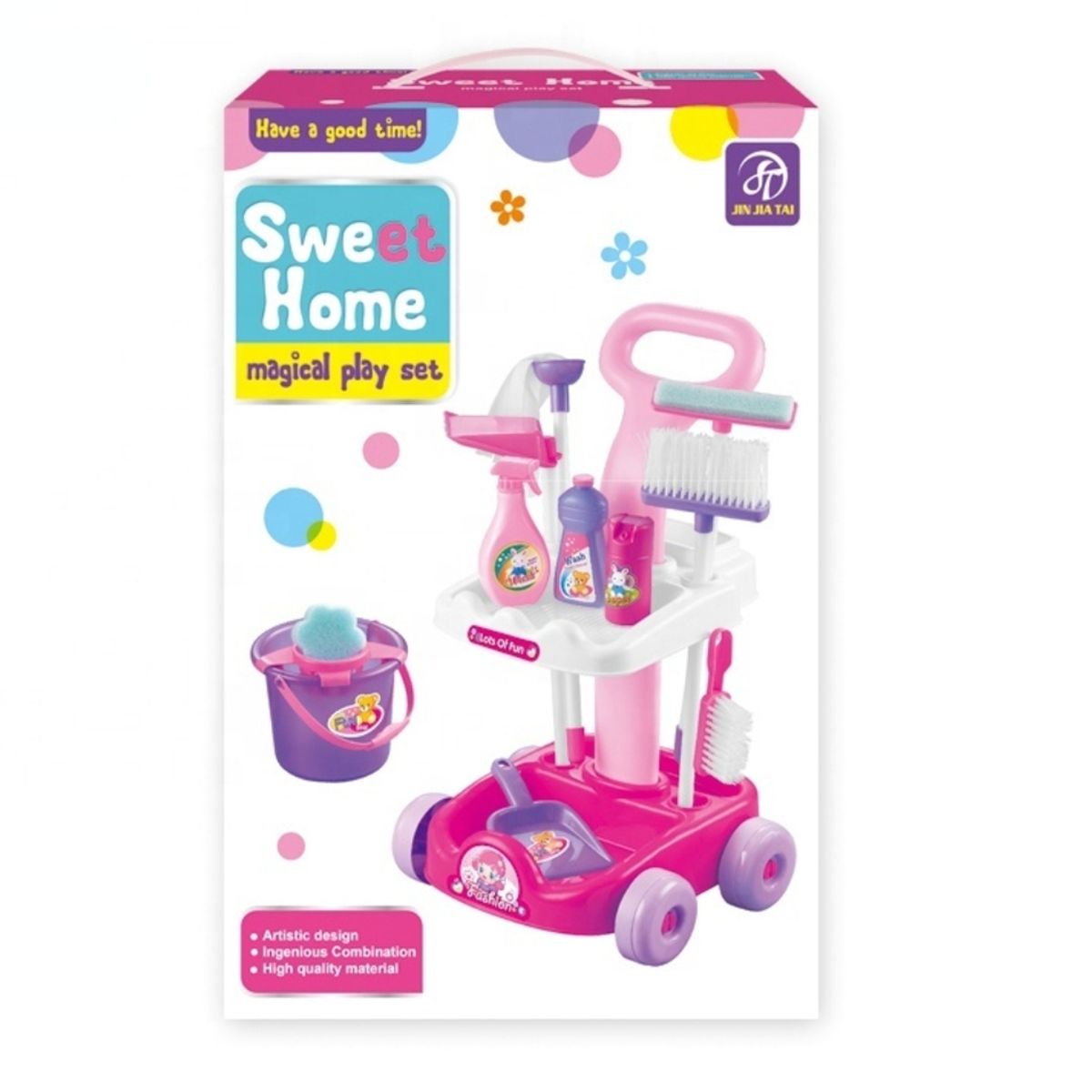 GENERICO - Carro De Aseo Con Accesorios De Limpieza Juguete Para Niños