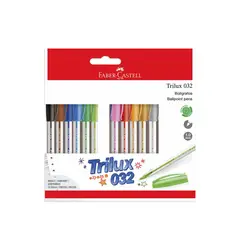 FABER-CASTELL - Lápiz Pasta Trilux 032 M x12 Colores