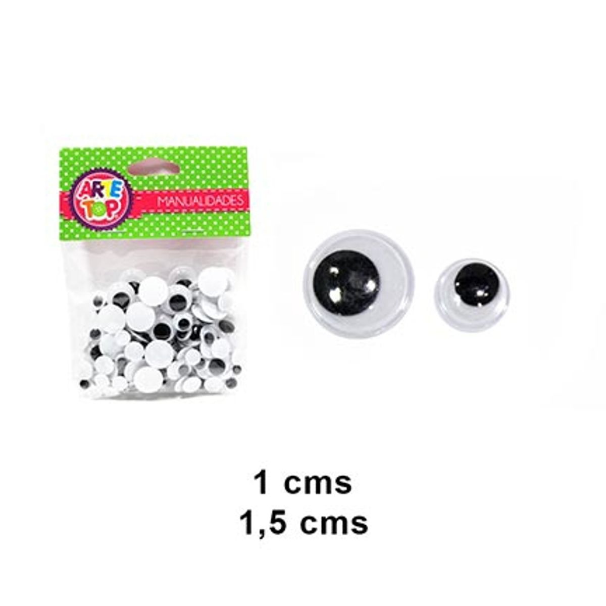 GENERICO - Set ojitos locos tamaño surtidos