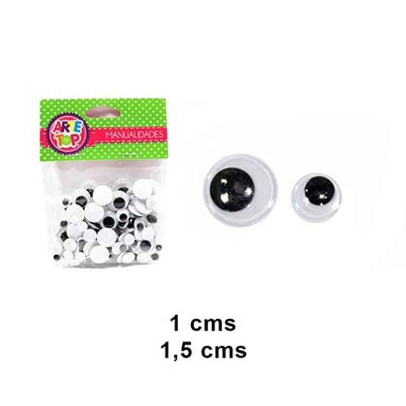 GENERICO - Set ojitos locos tamaño surtidos