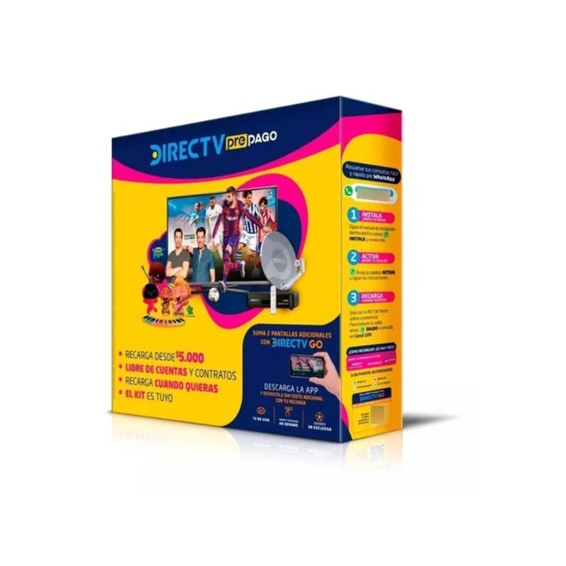 DIRECTV - Directv Prepago Decodificador Hd Control Remotocable Hdmi