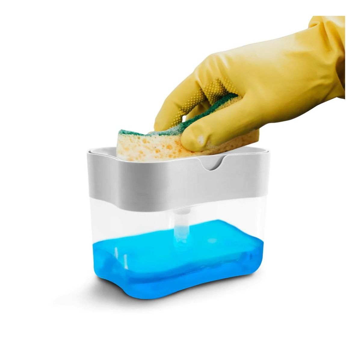 GENERICO - Dispensador De Jabón de Lavaloza más Soporte Para Esponja