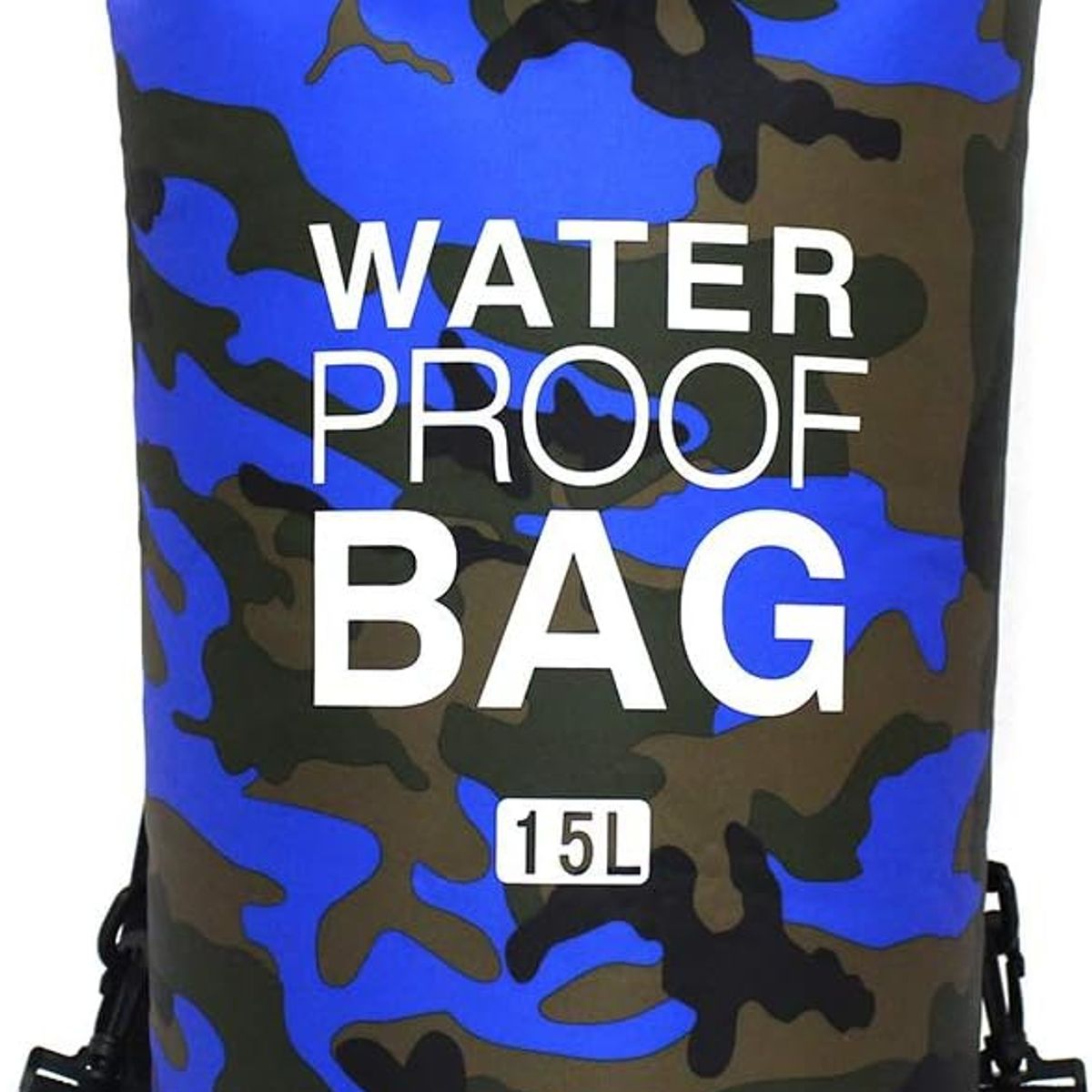 ARCA SHOPPING - Bolso Seco Mochila Impermeable Camping 15 Litros Azul Camo
