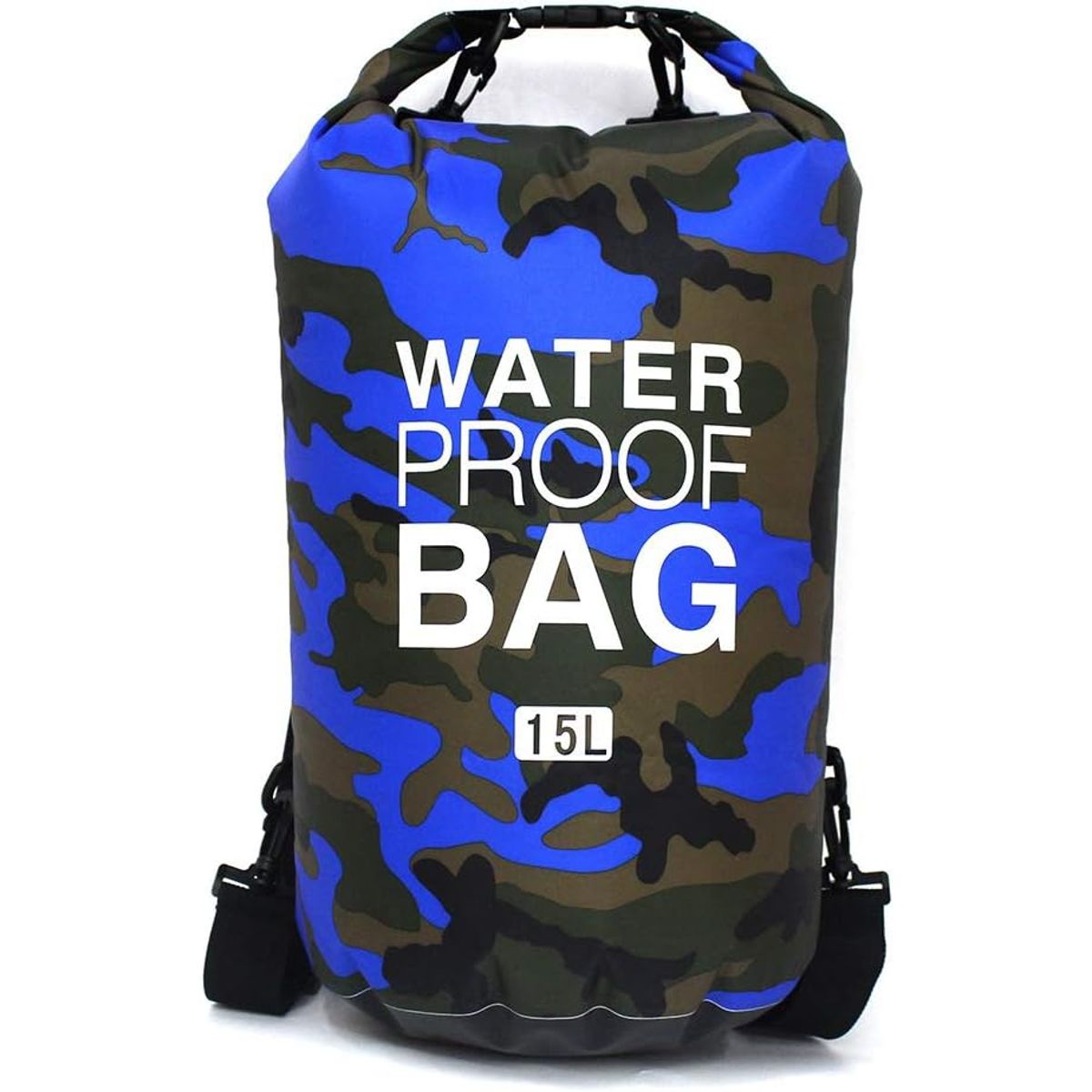ARCA SHOPPING - Bolso Seco Mochila Impermeable Camping 15 Litros Azul Camo