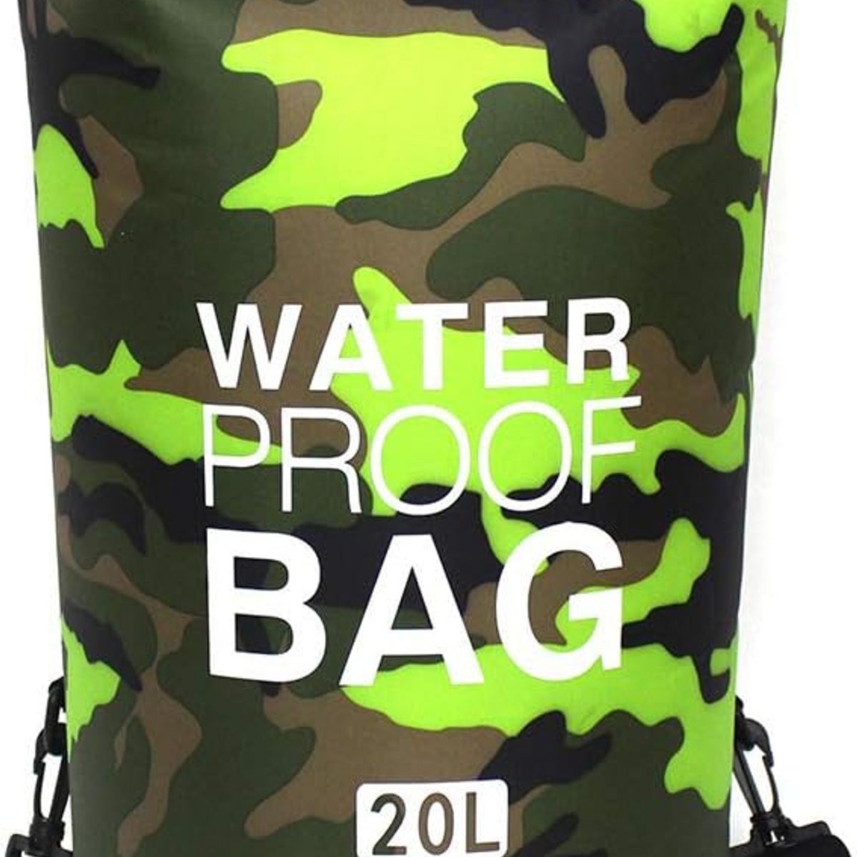 GENERICO - Bolso Seco Impermeable Mochila Camping 20 Litros Verde Camo