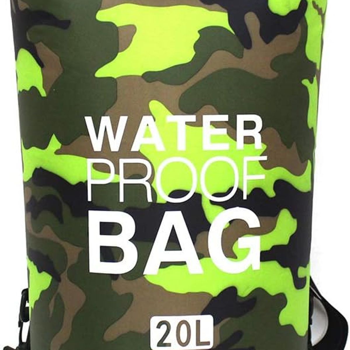 GENERICO - Bolso Seco Impermeable Mochila Camping 20 Litros Verde Camo