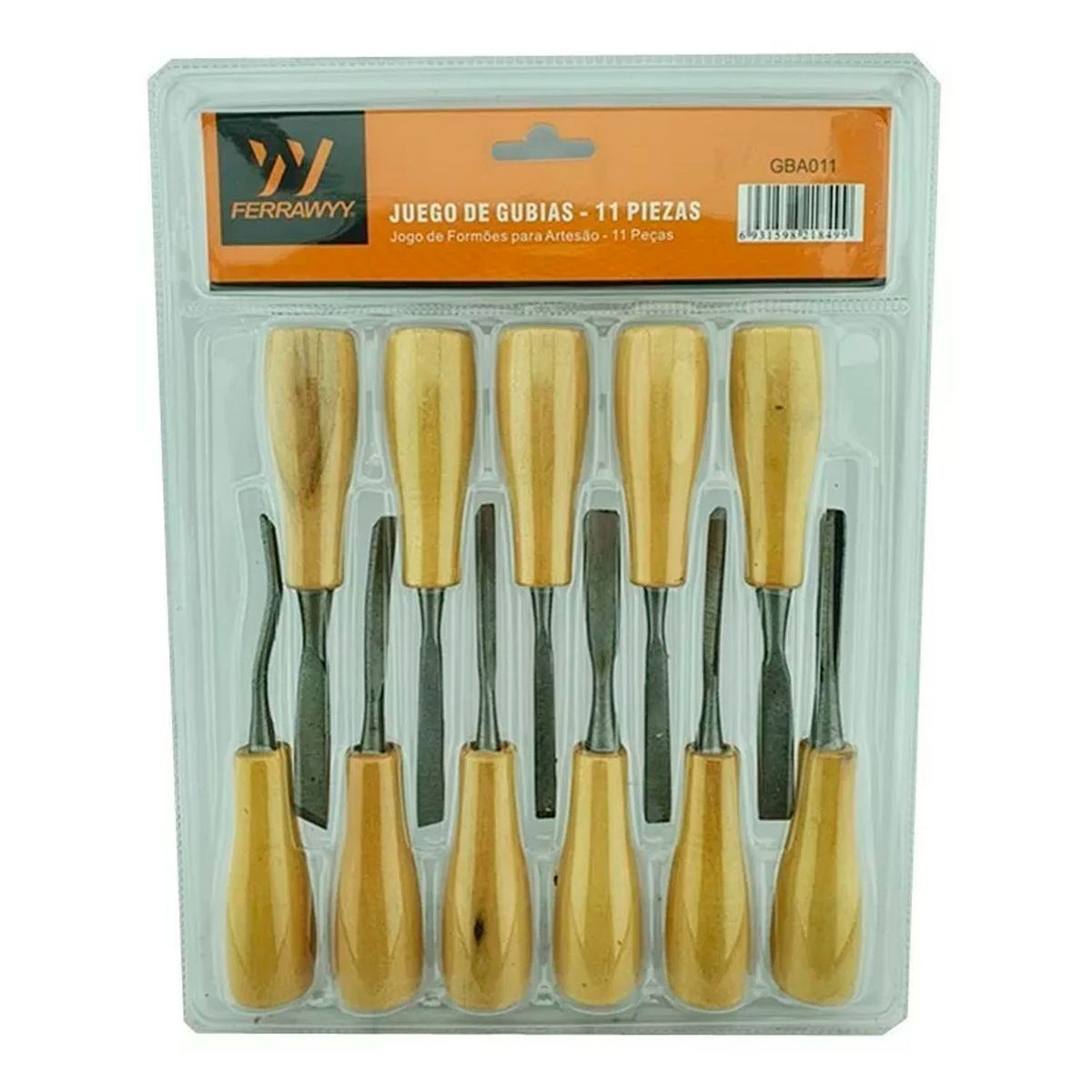 GENERICO - Juego De Cinceles Para Tallar Madera Gubia 11 Pieza Ferrawyy
