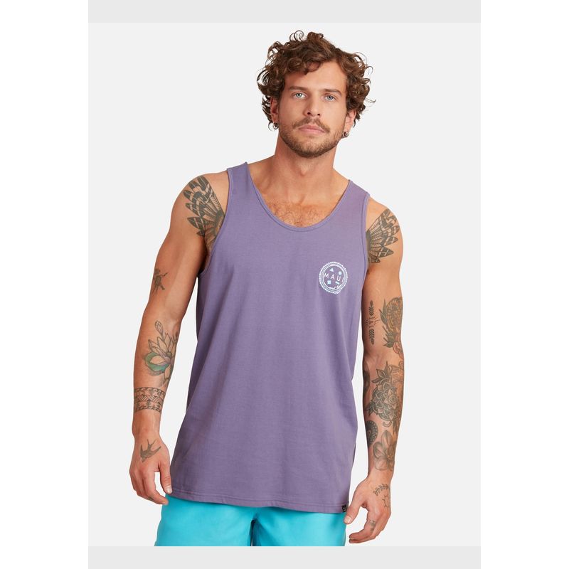 MAUI AND SONS - Polera Logo Maui Tanks Hombre Morado Maui And Sons