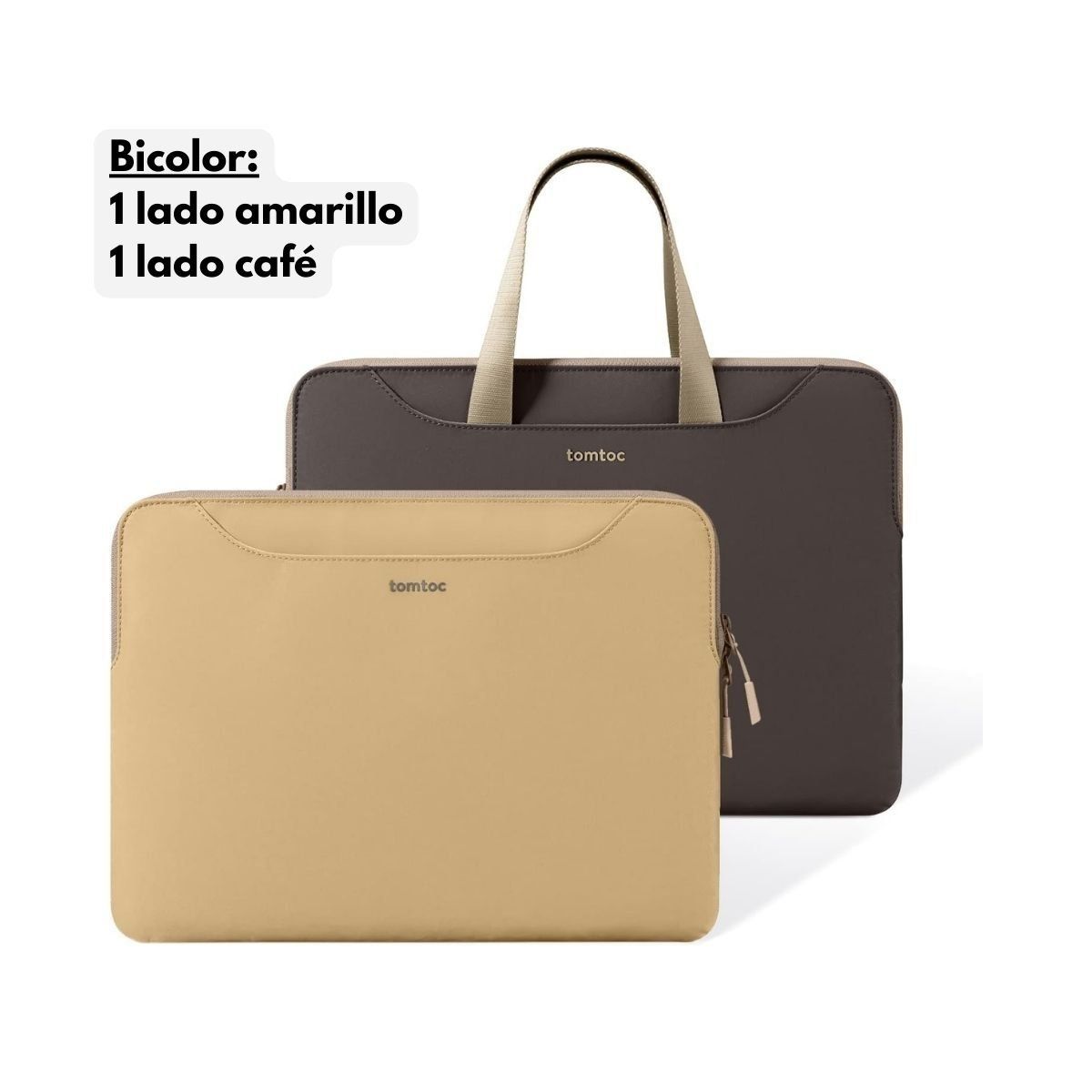 TOMTOC - Tomtoc Funda Light-A21 Bicolor Notebook 15" - 16" - Amarillo
