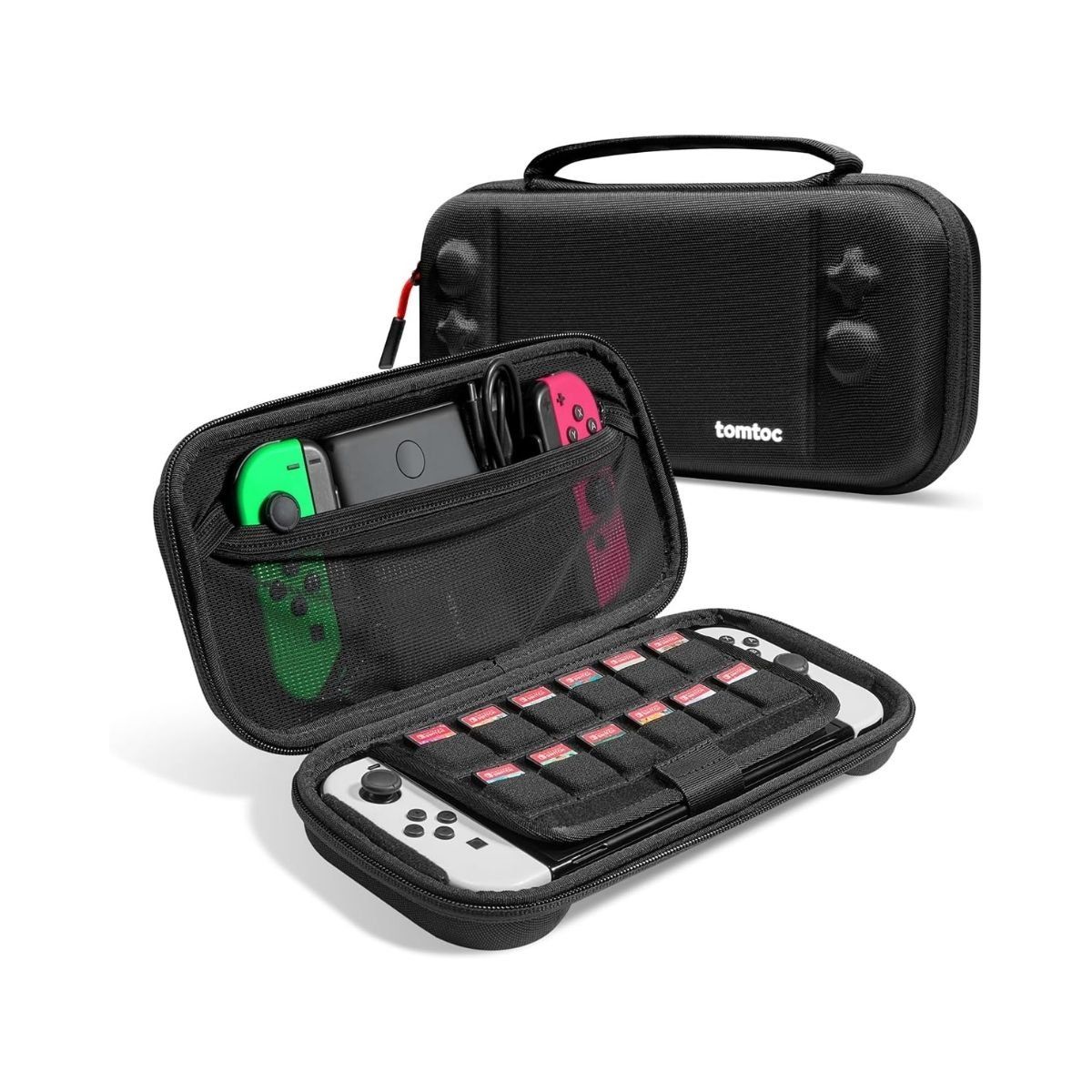 TOMTOC - Tomtoc Estuche Mediano FancyCase-G05 Nintendo Switch / Oled - Negro