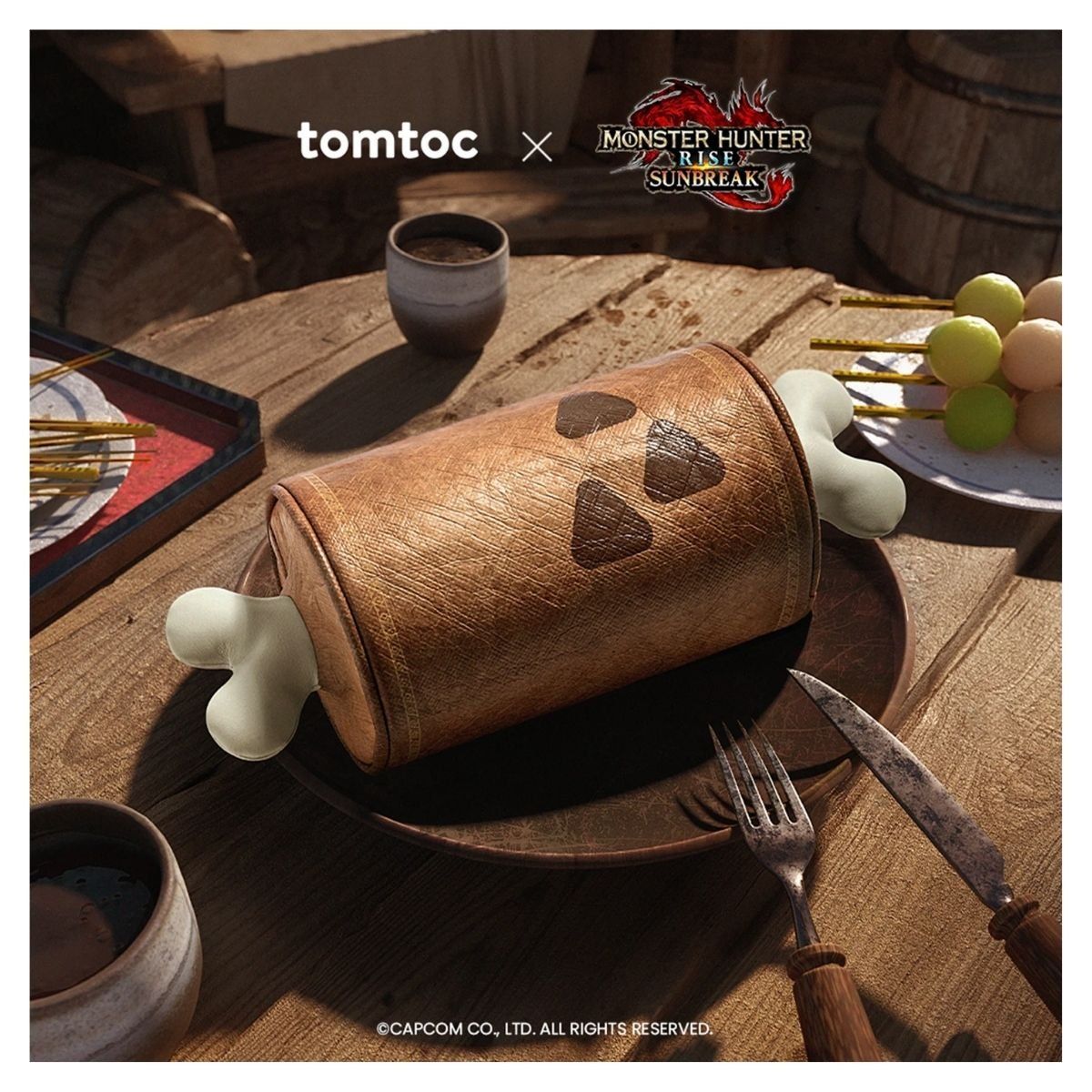 TOMTOC - Tomtoc Bolso Sling Mini MHRS-T14 Monster Hunter - Marrón