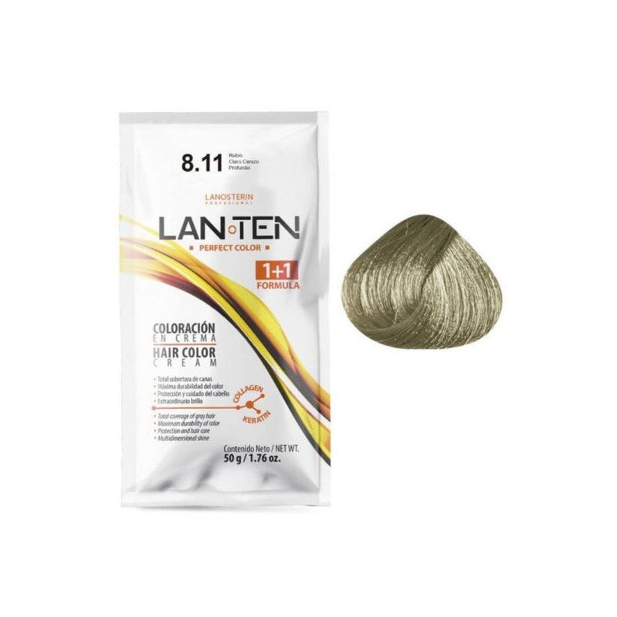 GENERICO - Coloración en Crema 8.11 Rubio Claro Cenizo Profundo