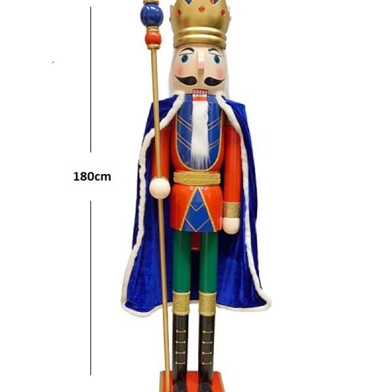 GENERICO - cascanueces gigante soldado madera 180cm