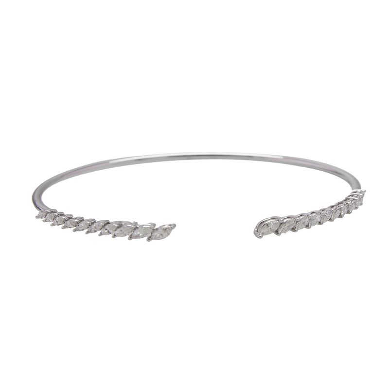 JB JOYAS BARON - Pulsera Oro Blanco 18kt Diamante 1,14Qts - Danielle Costantini