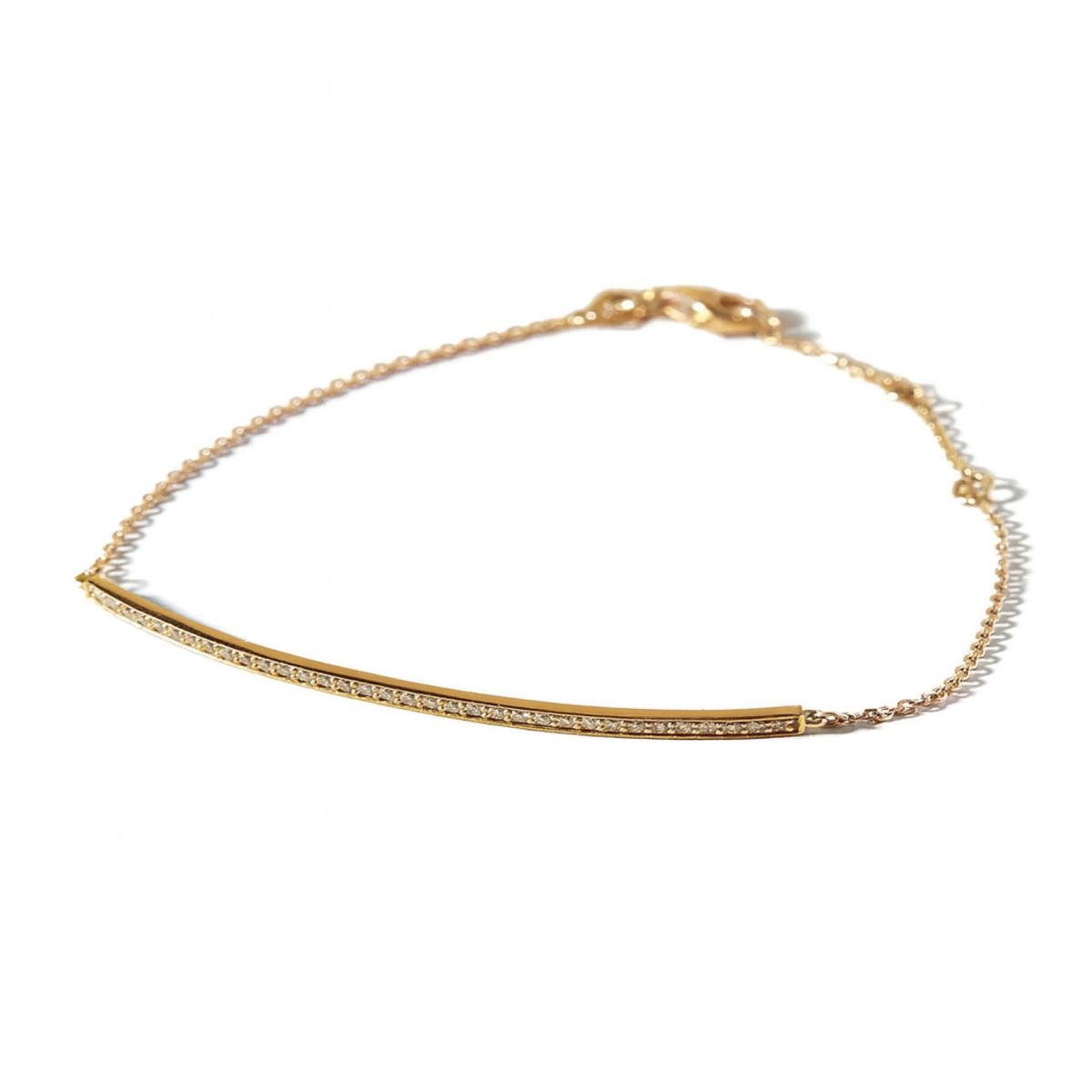 JB JOYAS BARON - Pulsera Oro Miel 18kt Diamantes 27 Pts - Danielle Costantini