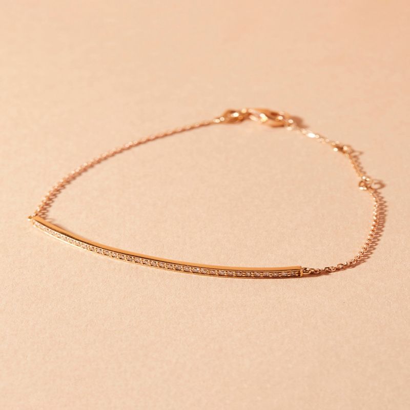 JB JOYAS BARON - Pulsera Oro Miel 18kt Diamantes 27 Pts - Danielle Costantini