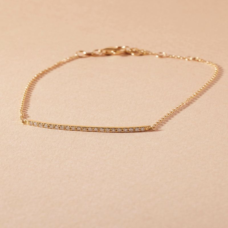 JB JOYAS BARON - Pulsera Oro Amarillo 18kt Diamantes 17 Pts - Danielle Costantini