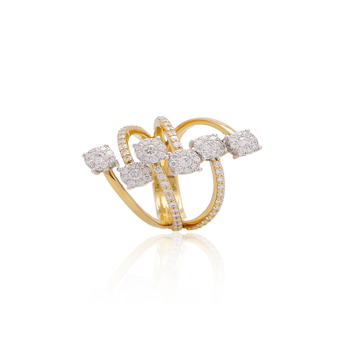 JB JOYAS BARON - Anillo Oro Amarillo 18kt Diamantes 1,3 Qts - Danielle Costantini