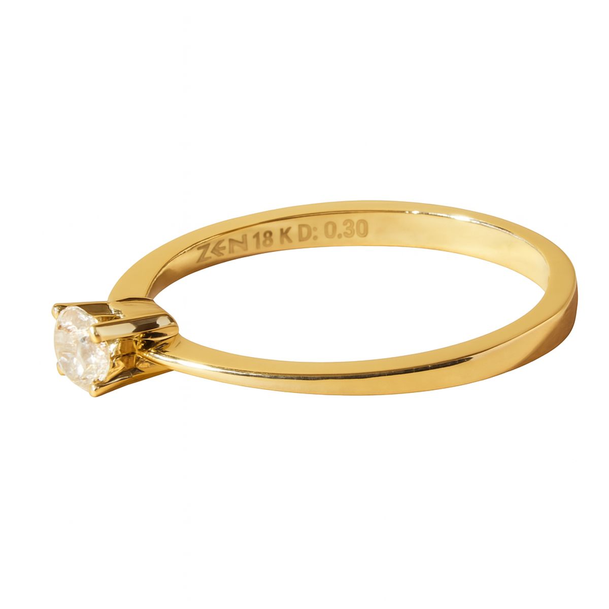 JB JOYAS BARON - Anillo Oro  18kt Diamantes 1x30 Pts - Danielle Costantini