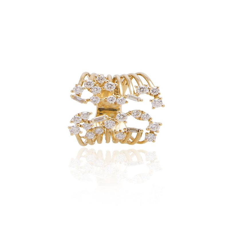 JB JOYAS BARON - Anillo Oro Amarillo 18kt Diamantes 99Pts - Danielle Costantini