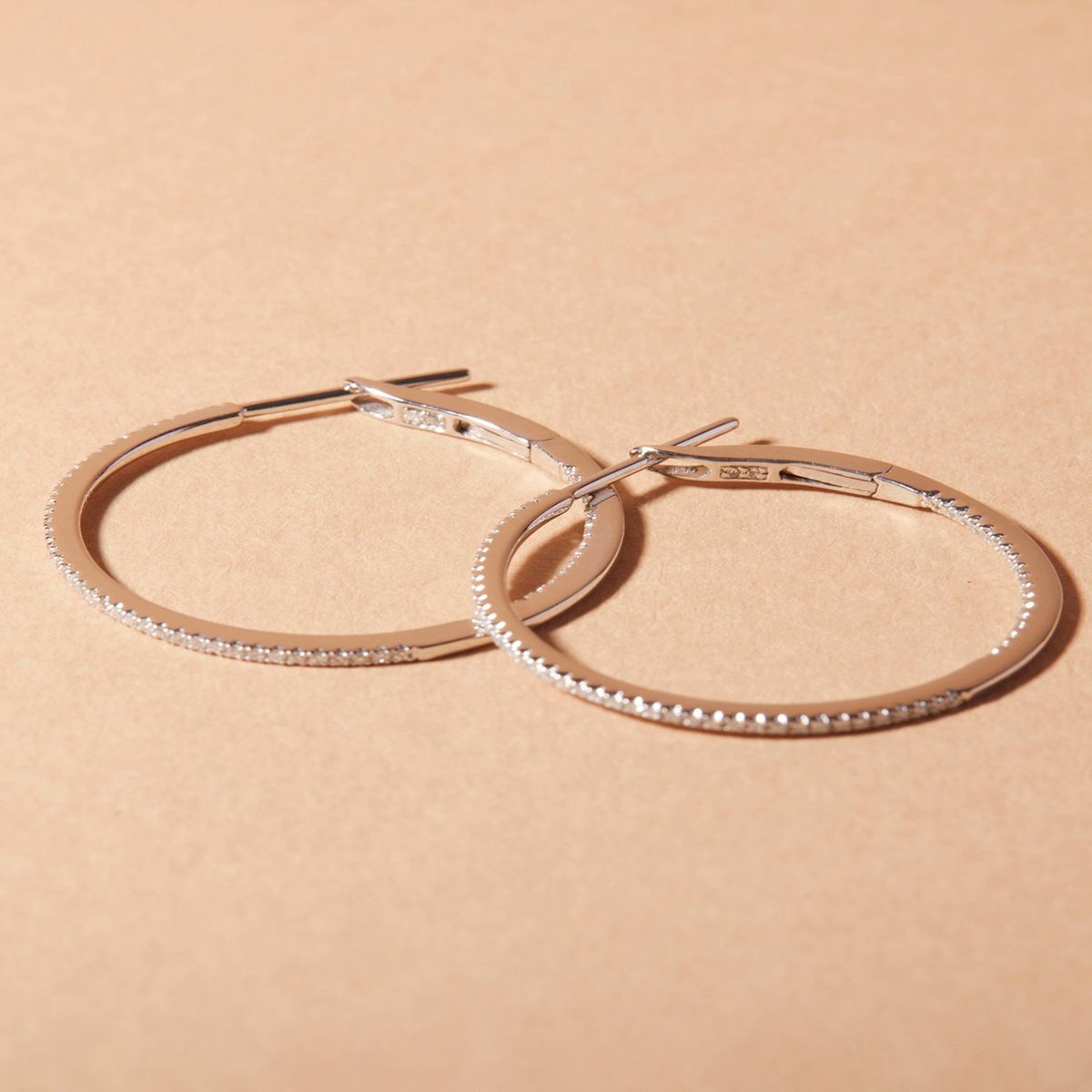 JB JOYAS BARON - Aros Oro 18kt Diamantes 23 Pts es SI/H Corte Brillante 30083