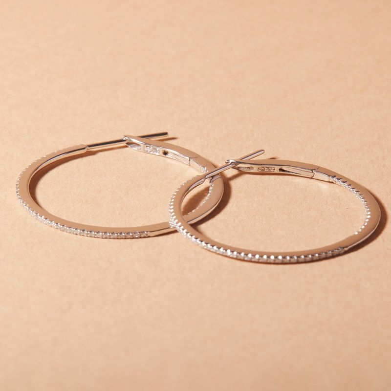 JB JOYAS BARON - Aros Oro 18kt Diamantes 23 Pts es SI/H Corte Brillante 30083