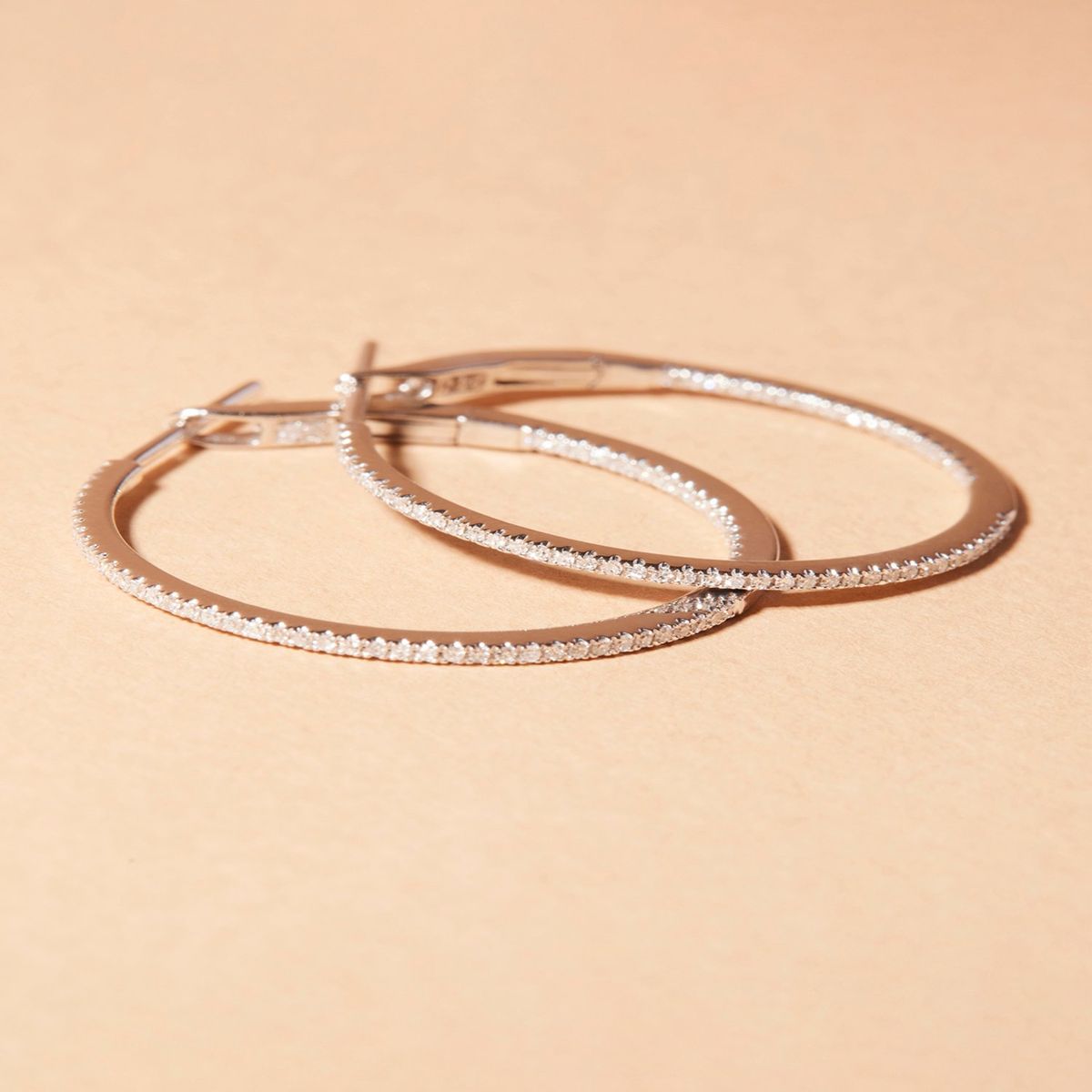 JB JOYAS BARON - Aros Oro 18kt Diamantes 23 Pts es SI/H Corte Brillante 30083