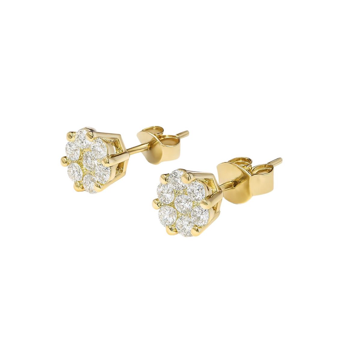 JB JOYAS BARON - Aros Oro 18kt Diamantes 66 Pts Total