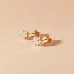 JB JOYAS BARON - Aros de Oro 18kt con Diamantes 66 Pts Total - Danielle Costantini