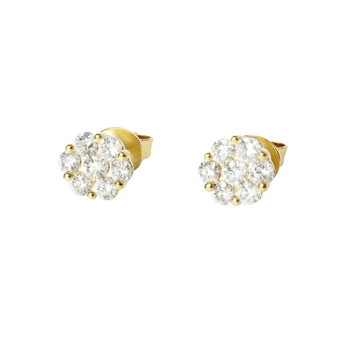 JB JOYAS BARON - Aros Oro 18kt Diamantes 66 Pts Total