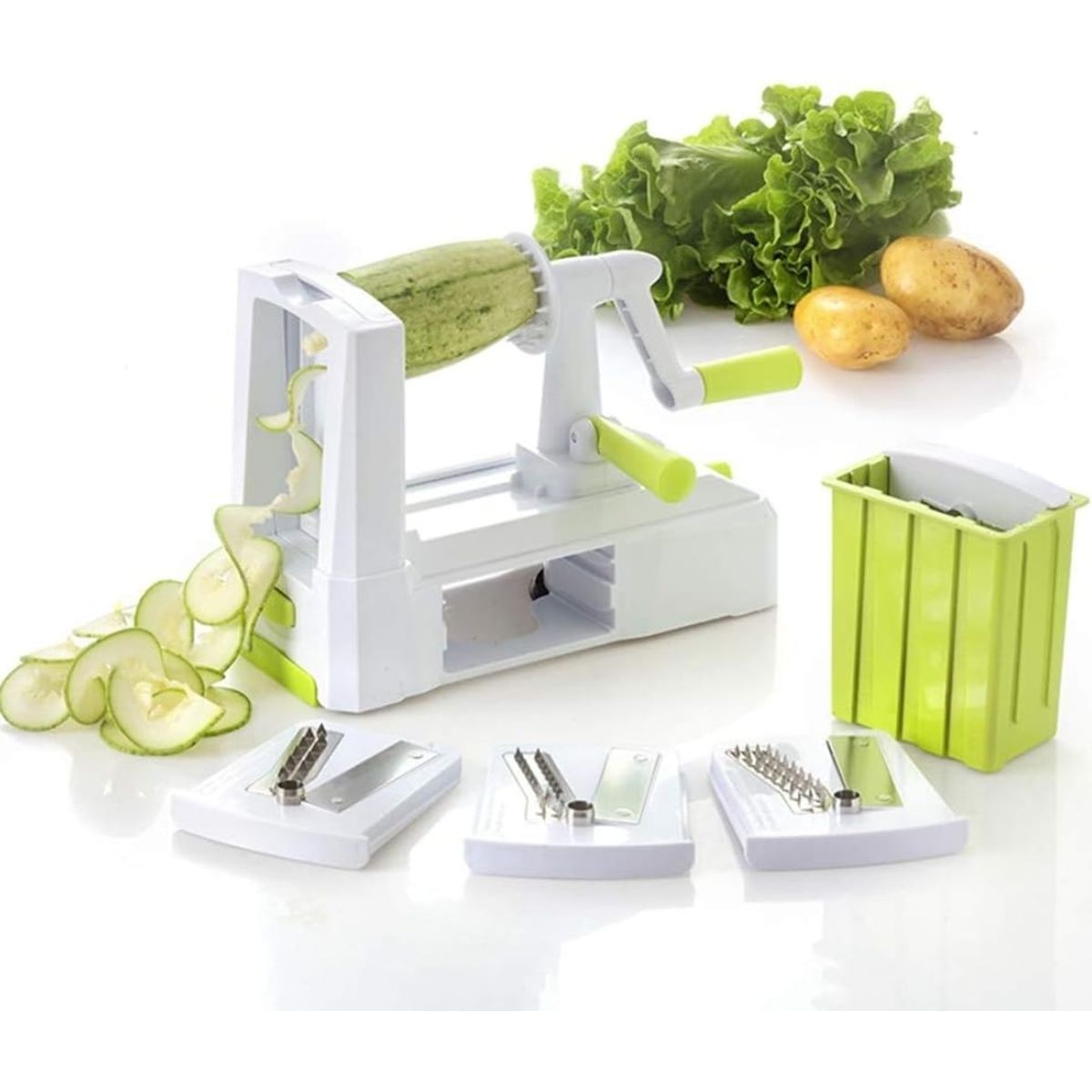 GENERICO - Rebanador En Esperial De Verduras 5 Cuchillas