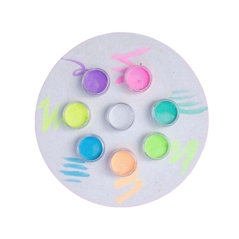 GENERICO - Set 8 Delineadores Pasteles Brillan Con Luz Uv