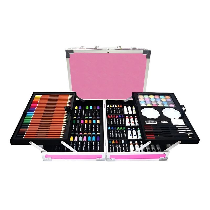 GENERICO - Set De Arte 145 Pcs Maleta Lapices Pintar Lapiz Para Pintar