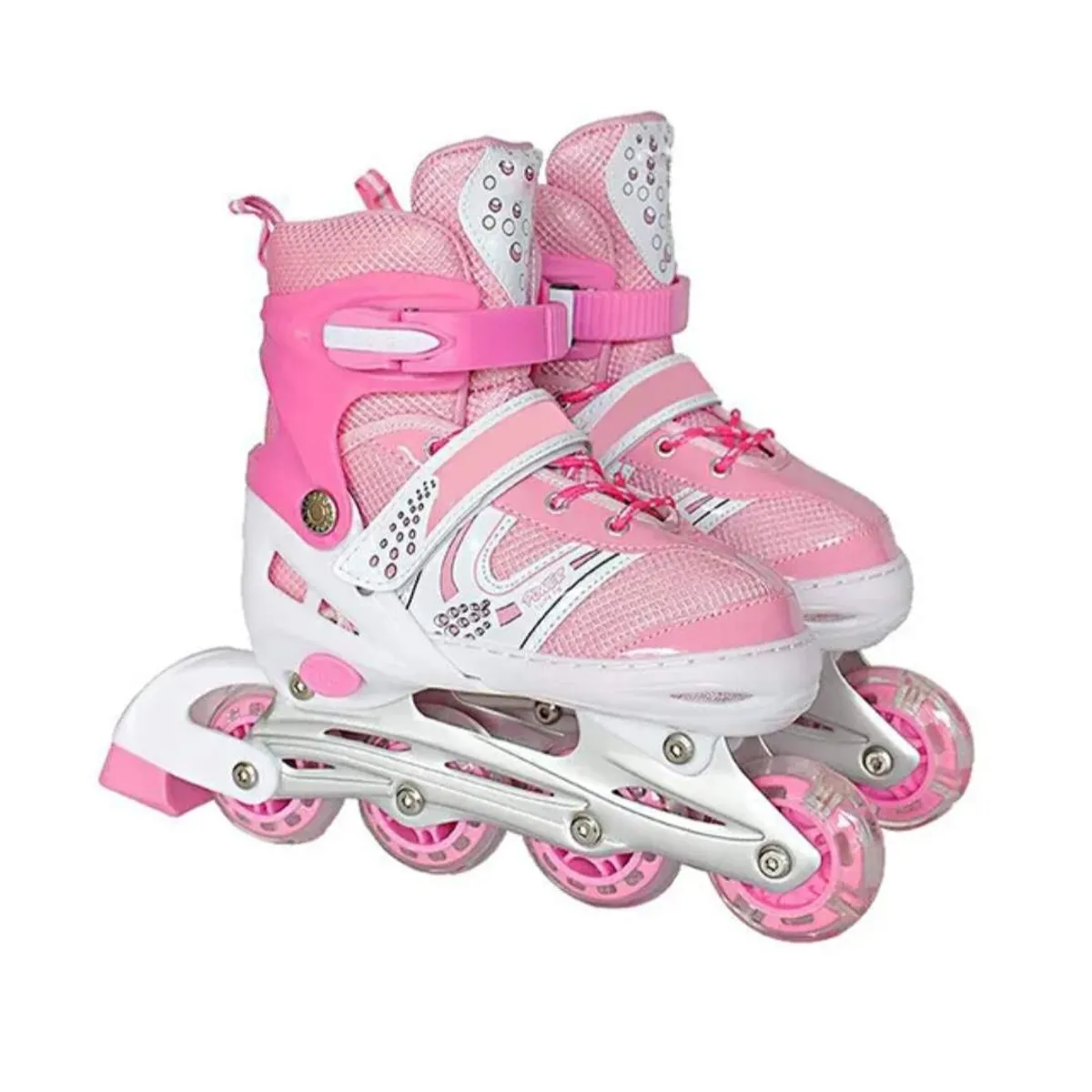 GENERICO - Patines Lineales Rosa Talla S 30 AL 33