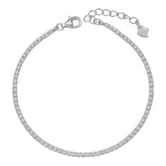GENERICO - Pulsera circones tenis 20 cm de plata 925