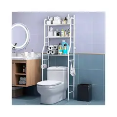 ANGELES DEL HOGAR - ORGANIZADOR ESTANTE METÁLICO DE BAÑO